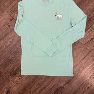 Brand new without tags, GOAT USA, Mint Green Long Sleeve Shirt